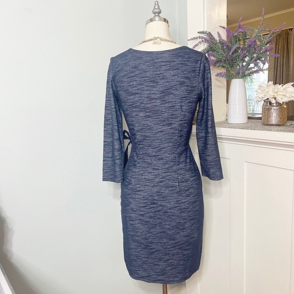 The Limited V Neck Sheath Dress Denim Blue XS - Picture 5 of 9